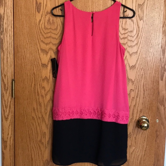 NWT Dress pink and Black Medium lined sleeveless NWT Attractive - Picture 2 of 6